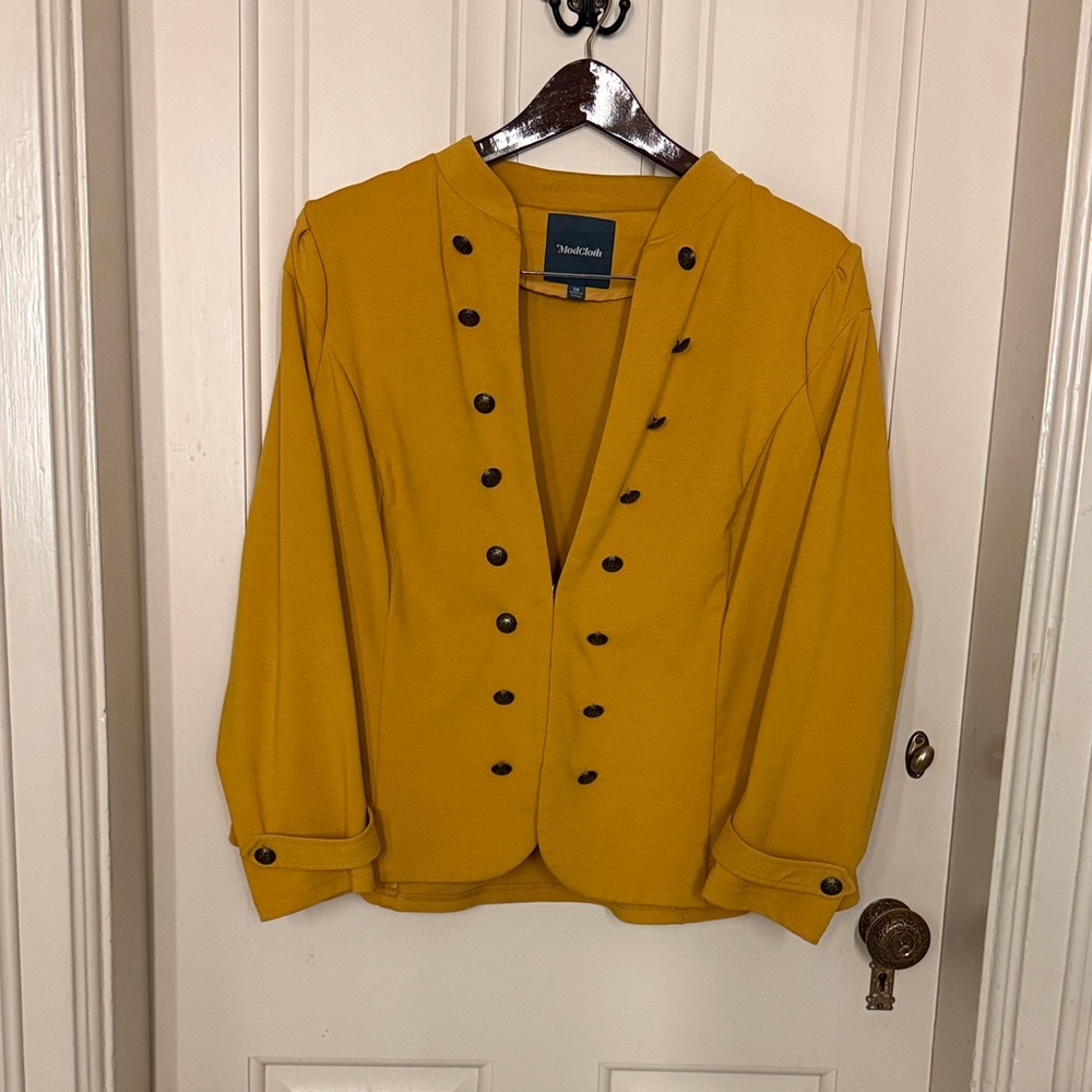 Modcloth Mustard Yellow Outerwear